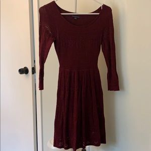 Scoop neck 3/4 sleeve dress
